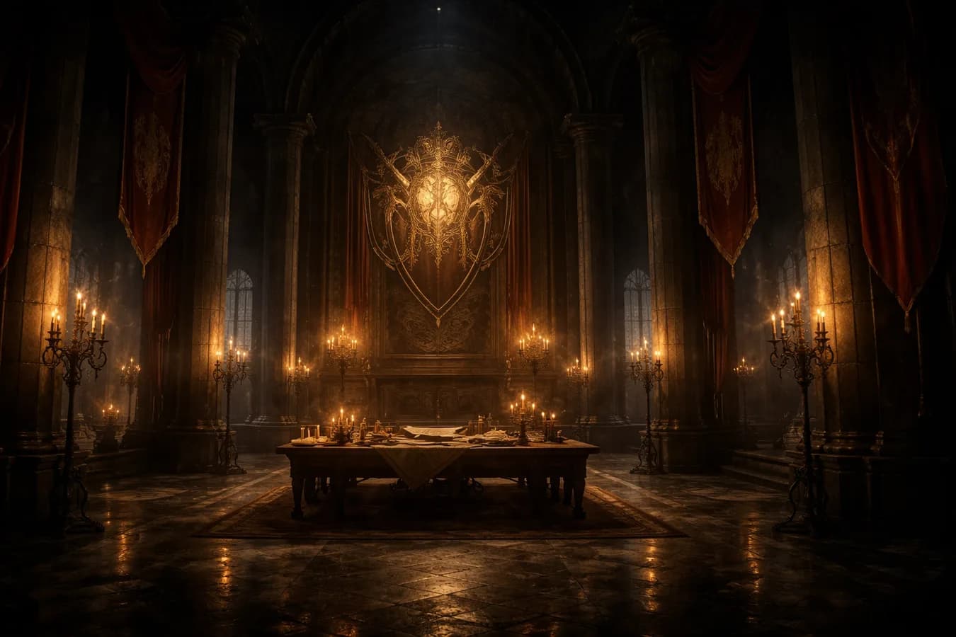 Prunkvolle mittelalterliche Gildenhalle — GuildScout